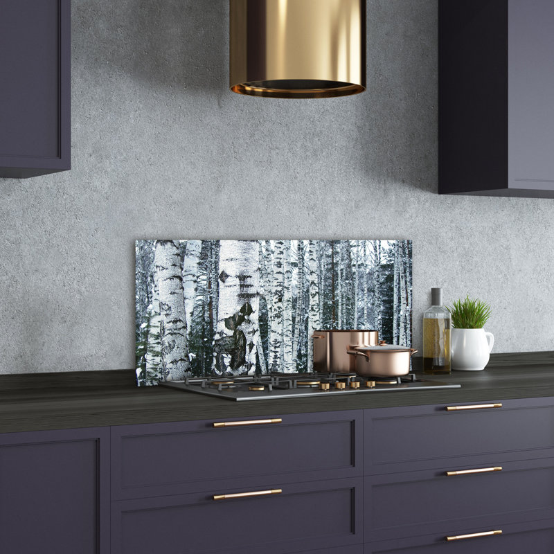 Geremia 50cm W x 100cm L Glass Peel and Stick Panel