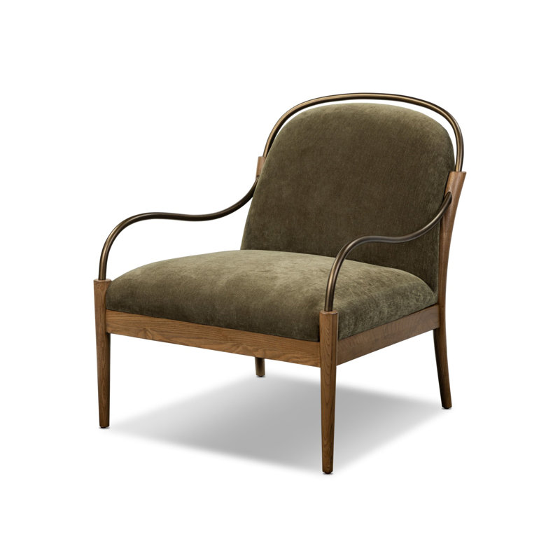 Demi Chair, Malmo Olive Polyester Blend