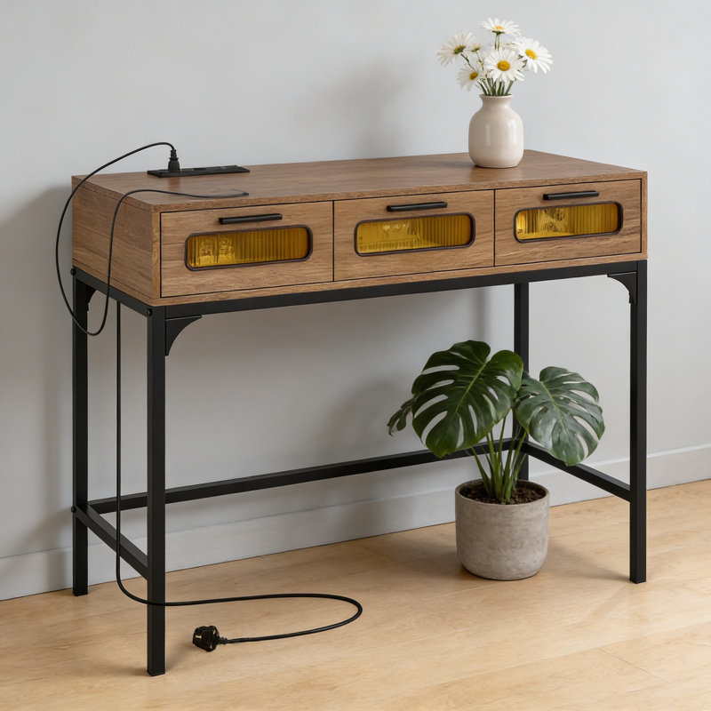 90cm Console Table, Natural