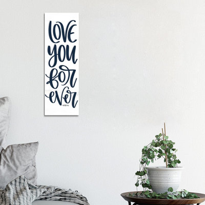 Love You Forever by Imperfect Dust - Wrapped Canvas Panoramic Print
