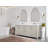 Aberdeen 72'' Double Bathroom Vanity with Top-94260713
