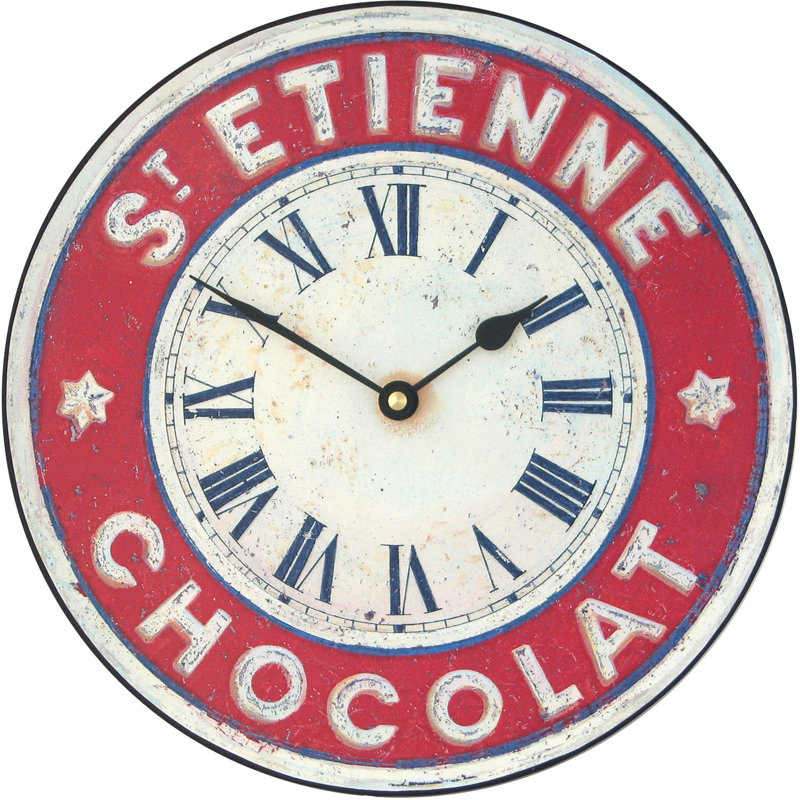 St. Etienne Chocolate Wall Clock - 25.5cm