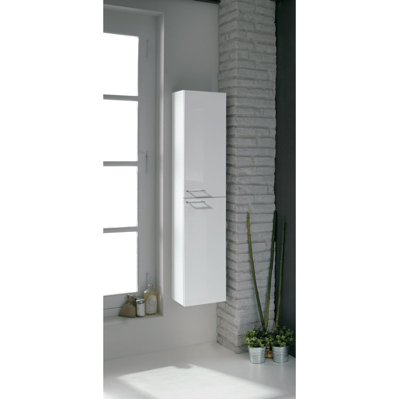 Finland Linen Cabinet, Gloss White