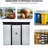 Outdoor Metal Storage Shed. Construction. -. Foundation For Stability. Lawn With Sliding Doors Spacious Tool Storage. -proof. Ideal Patio-115808105-115808104