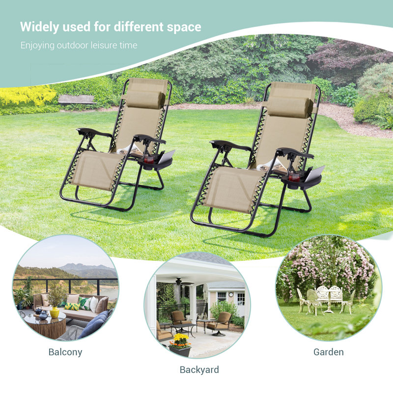 Daileen Folding Recliner Chair, Beige