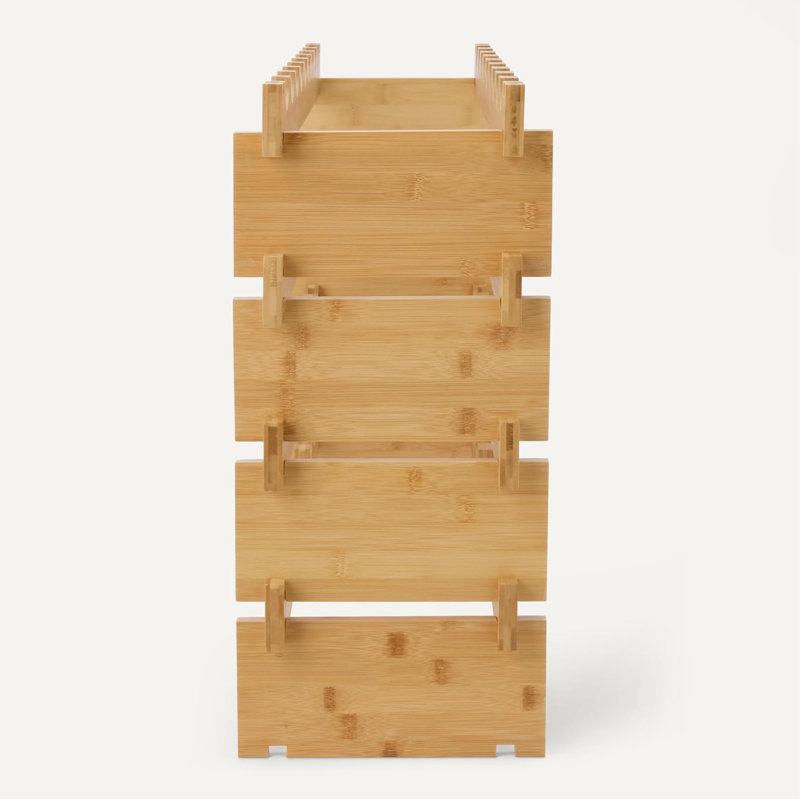 Natural Bamboo Wine Rack, 36 Bottle Capacity, 21.65" H x 33.46" W x 9.84" D