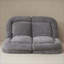 Canapé-lit convertible convertible simple en fauteuil à billes, 18 sièges réglables pour adultes, gris ardoise | Profondeur du siège 63,78 | Rectangle-1611824559