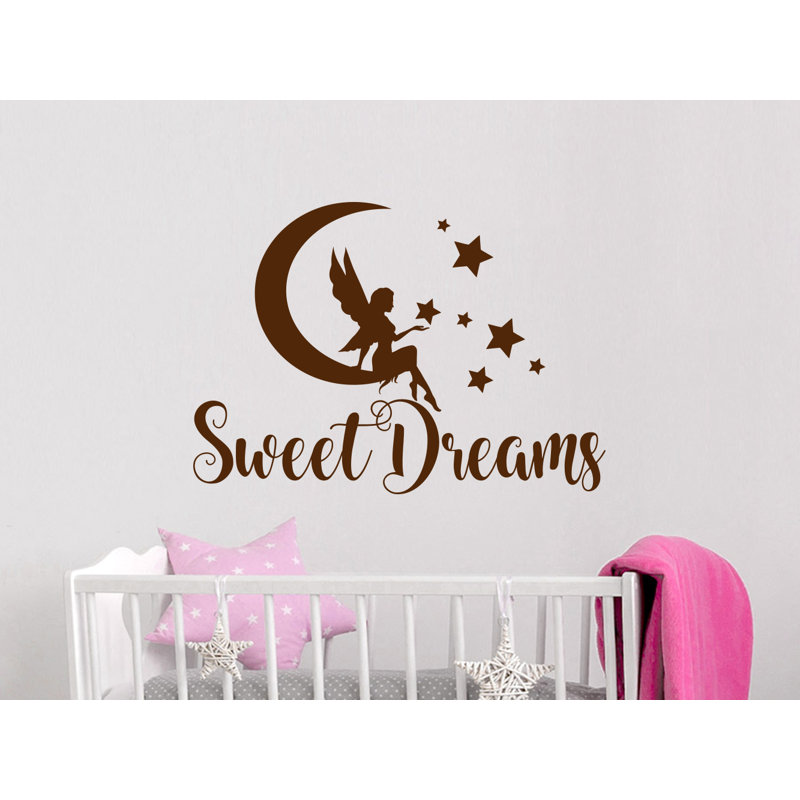 Décalcomanie murale lune rêves, Brun