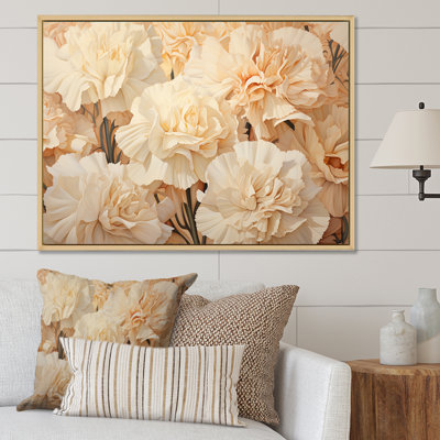 Minimalisme, œillets, art mural sur toile