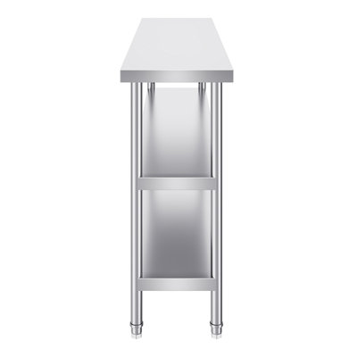 Table de préparation en acier inoxydable