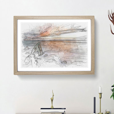 Crohy Head Sea Arch in Ireland - Picture Frame Graphic Art Print