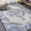 Tapis bleu foncé / ivoire Kernan Cottage Medallion-1080470666