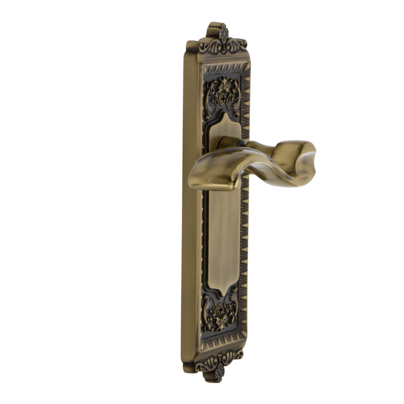 Plaque d'intimité Grandeur avec levier Portofino, Laiton rétro, 2-3/4"