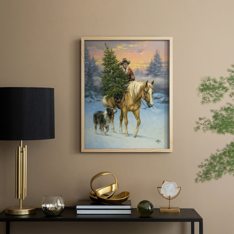 «The Family Tree», reproduction encadrée - bois massif, Naturel, H 11 po x l 9 po