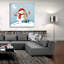  «Faire un ami bonhomme de neige» par Elle Media Group SA, art mural en verre acrylique, 36 po x 36 po-1729640062