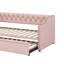 Lit de jour simple rembourré avec lit gigogne-226651680