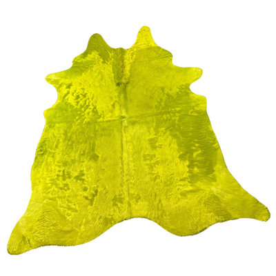 Djellona Dyed Lime Green Area Rug