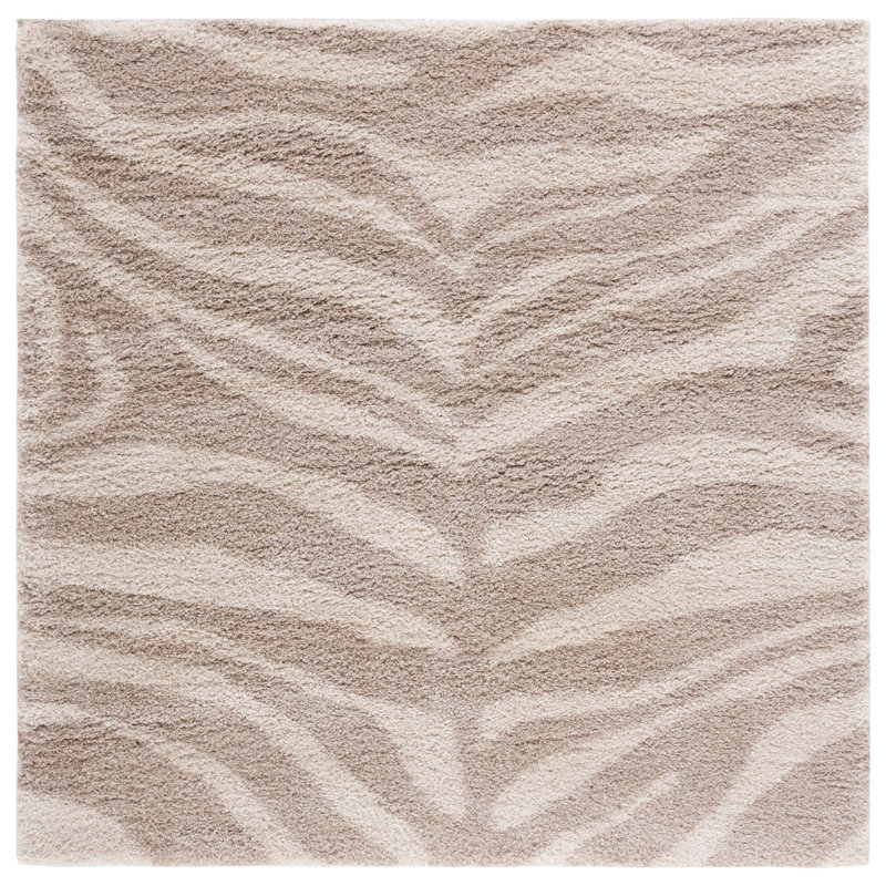 Tapis ivoire / beige Chantaye, Carré 3 pi