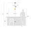 3-Light matte black glass spherical dimmable pendant lamp