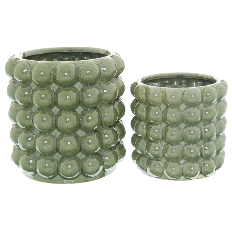 21Cm Bubble Planter, Caramel, 20cm H x 21cm W x 21cm D