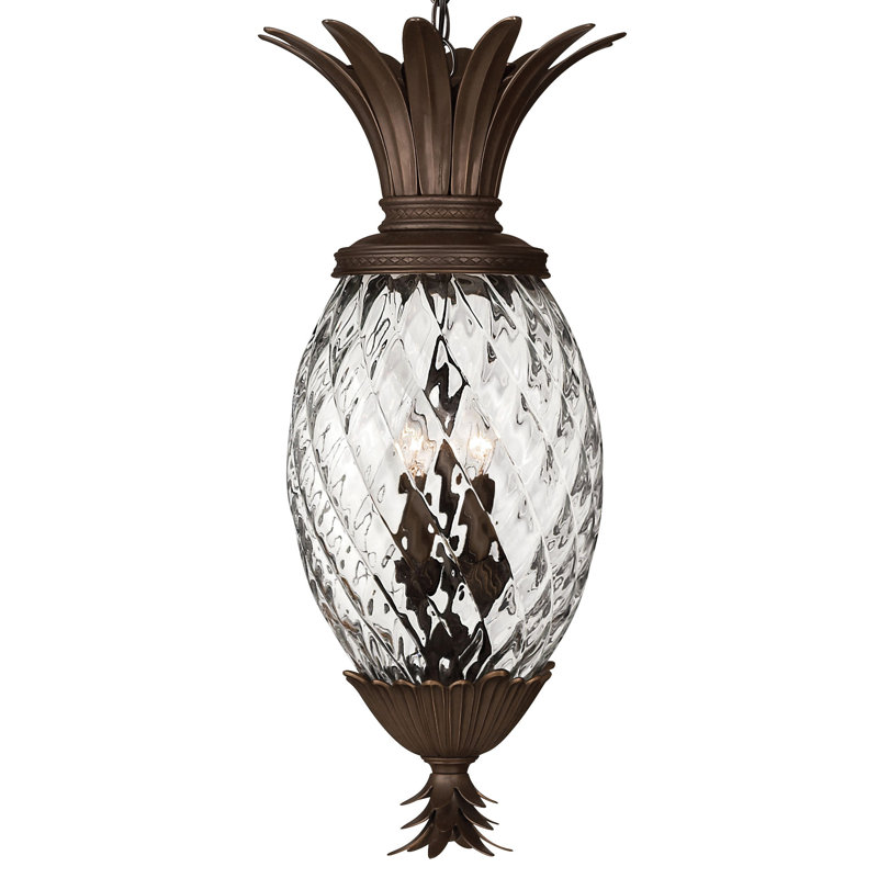 Plantation 4 Light Outdoor Hanging Lantern, Bronze