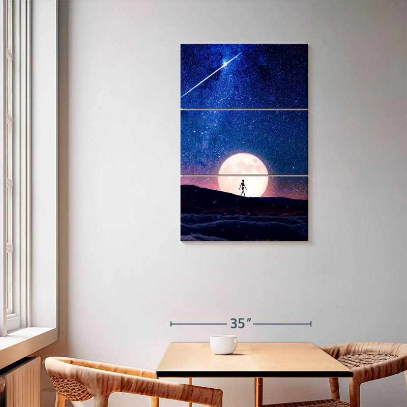 Kelan Space Walking Dead, 57" H x 36" W