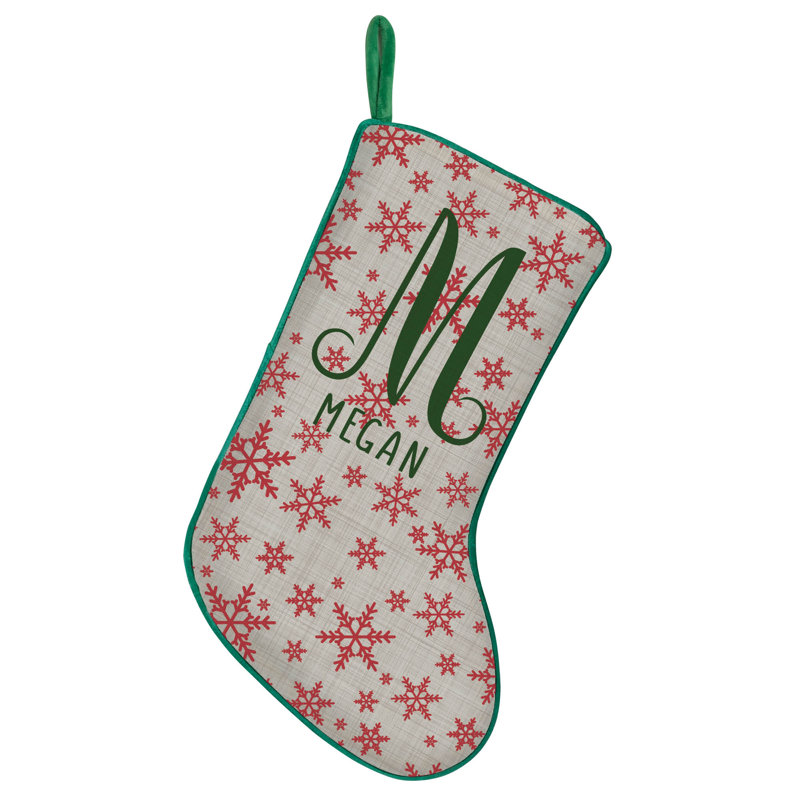 Bas de Noël rétro à garniture verte, Oui