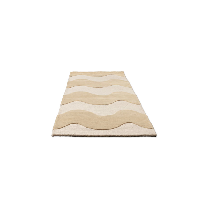 Lokki Black | 133905, Butter, Runner 2' x 8'
