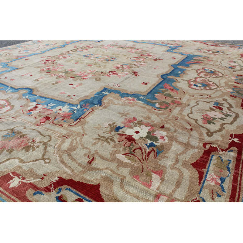 Savonnerie One-of-a-Kind 15'6" x 16' Hand Knotted Area Rug