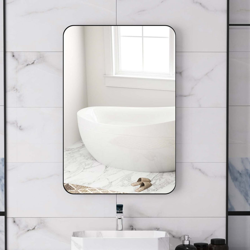 Demetrias Metal Rectangle Mirror, 90cm H x 60cm W