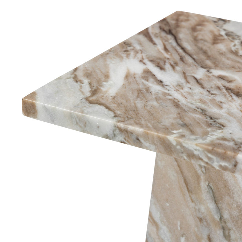 Ellric Decorative Object, Beige Marble