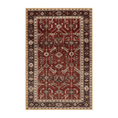 Machine Washable Persian Brown Area Rug