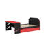 Lit de jour double avec lit gigogne, bureau et port USB - Lit plateforme moderne en bois-71230429