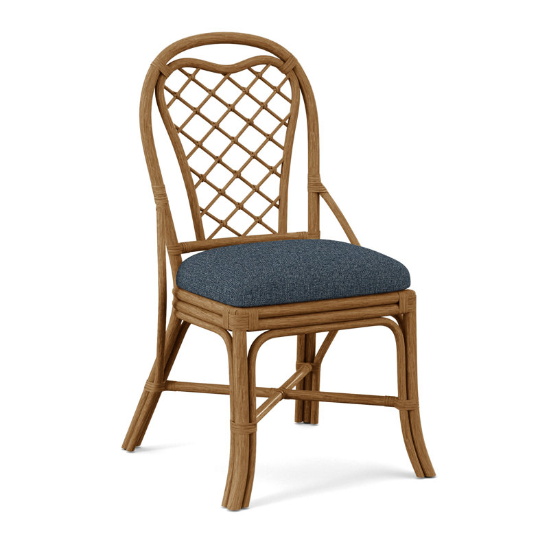 Chaise à dossier Trellis, Bleu de base; 0317-63, Miel