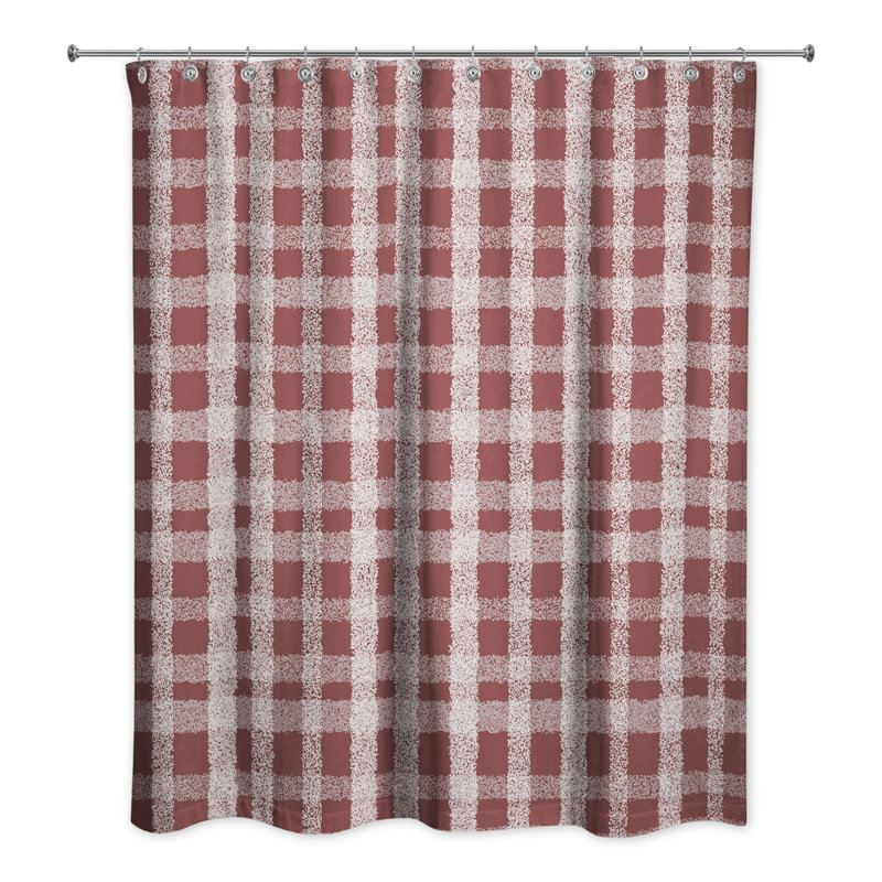 Rideau de douche Rosalei, Rouge
