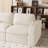 Wide Corduroy Compression Modular Upholstered Loveseat Sofa With No Assembly Required-2119784586