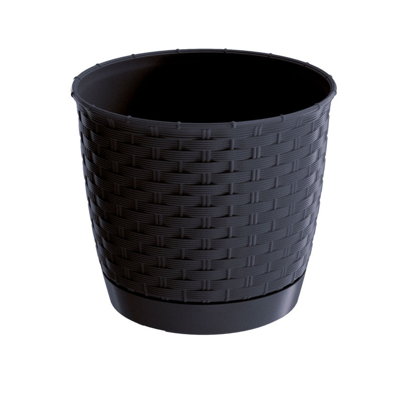 Petty Pot Planter, Anthracite, 27 cm H x 30 cm W x 30 cm D
