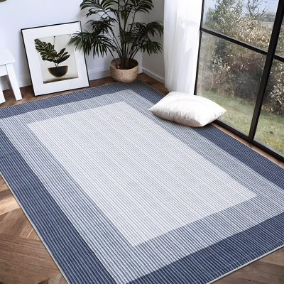 Tapis contemporain contemporain à motif abstrait de 10 x 13 po pour salle de jeux