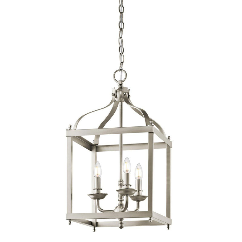 Larkin 3 - Light Lantern Pendant, Brushed Nickel