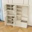 Armoire d'entrée avec tablettes et 4 crochets-309155753