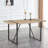 Industrial Rectangular MDF Dining Table For 4-6 People(Only Table)-1394105899