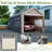 10 Ft. W x 20 Ft. D Carport Galvanized Steel Portable Garage Storage Shed Canopy-92474563
