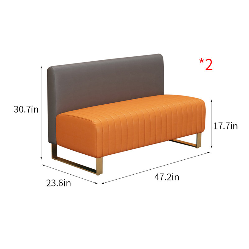 Banc rembourré en similicuir