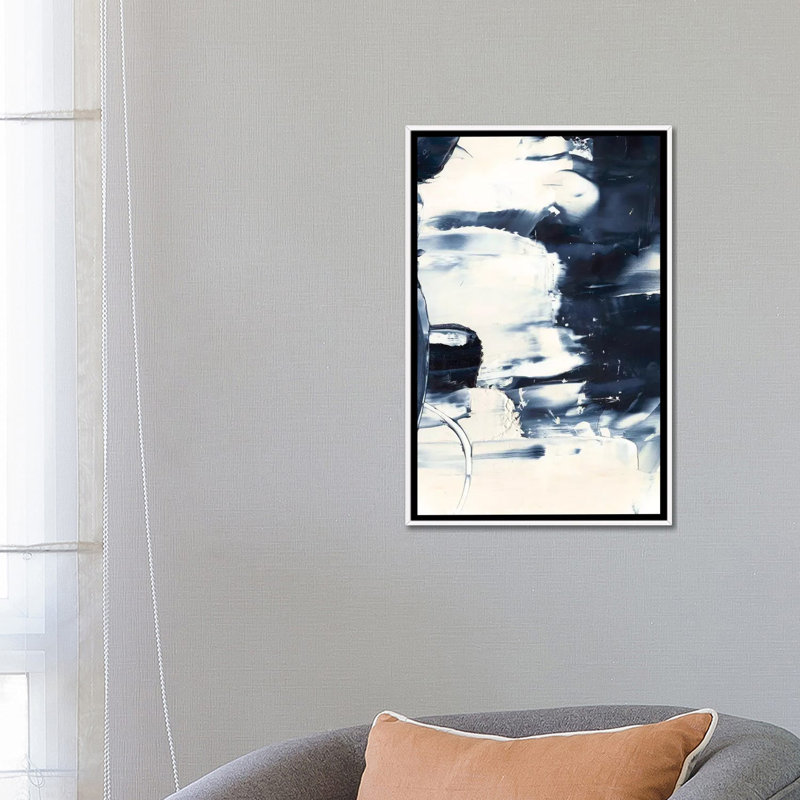 «Wave Rider II» par Ethan Harper - reproduction d'art, H 26 po x l 18 po x 1,5 po, Toile blanche encadrée, Pas de tapis