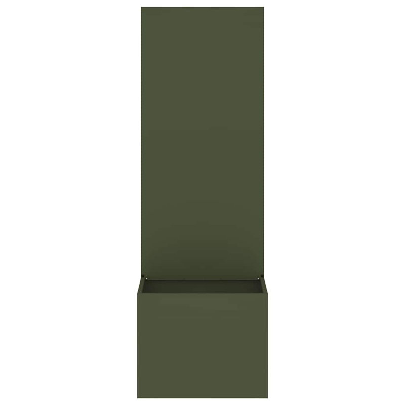 Planter Box, Olive Green, 140cm H x 50cm W x 50cm D