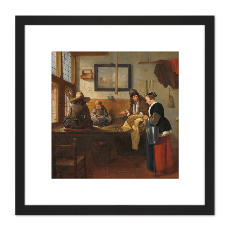 Van Brekelenkam The Tailor's Workshop - Single Picture Frame Painting