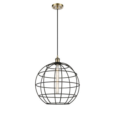 Luminaire suspendu à tige 1 lumière 16 po Ballston Lake Placid