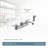 MOEN Chateau Two Handle Standard Kitchen Faucet with Side Sprayer in Chrome