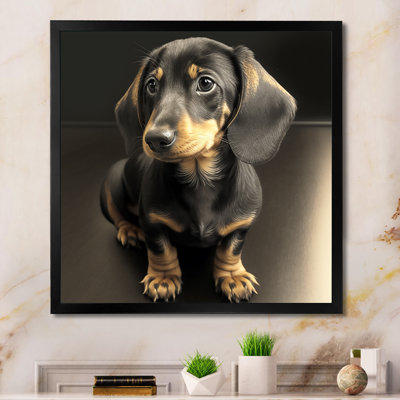 " Sweet Daschund Portrait "