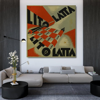 "Mots dans la liberté; Tactile-Thermique Olfactive Futuristes Pl. 1" par Filippo Tommasso Marinetti - Art sur toile tendue avec châssis